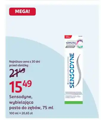 Rossmann Sensodyne, wybielająca pasta do zębów oferta