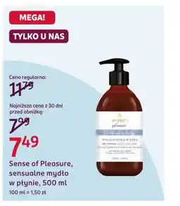 Rossmann Sense of Pleasure, sensualne mydło w płynie oferta