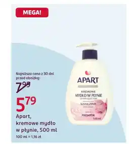 Rossmann Apart, kremowe mydło w płynie oferta