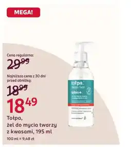Rossmann Totpa, żel do mycia twarzy z kwasami oferta
