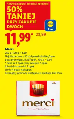 Lidl Merci (kolekcja czekoladek) oferta