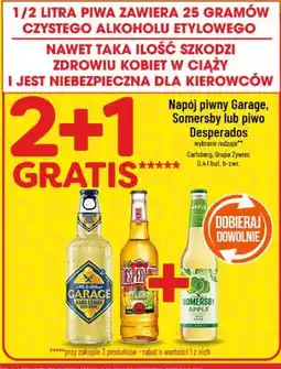 Polomarket Napój piwny Garage, Somersby lub piwo Desperados oferta