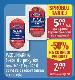 ALDI Salami z posypką z pieprzem zielonym oferta