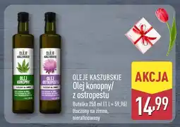 ALDI Olej konopny tłoczony na zimno, nierafinowany oferta