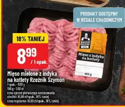 Polomarket Mięso mielone z indyka na kotlety Rzeźnik Szymon 1 opak oferta