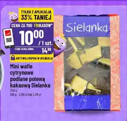 Polomarket Mini wafle cytrynowe polane polewą kakaową Sielanka oferta