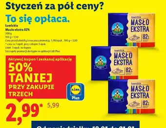 Łowickie Masło ekstra 82%