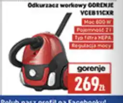 Neopunkt Gorenje Odkurzacz VCEB11CXR oferta