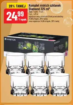 Polomarket Komplet niskich szklanek Diamond oferta