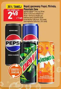 Polomarket Napój gazowany Pepsi, Mirinda, Mountain Dew oferta