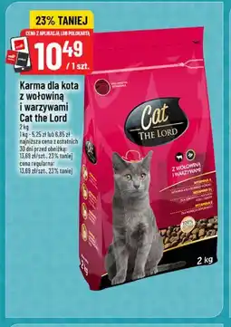 Polomarket Karma dla kota z wołowiną i warzywami Cat the Lord oferta