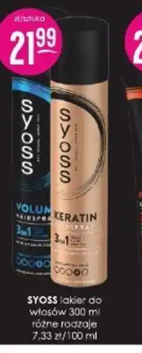 Jaśmin SYOSS lakier do włosów oferta