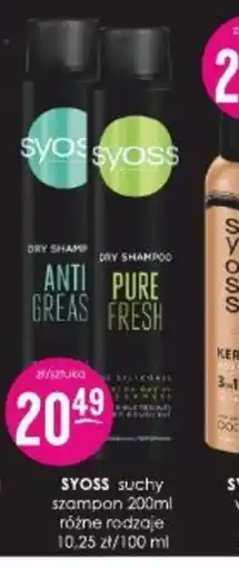 Jaśmin Syoss suchy szampon oferta