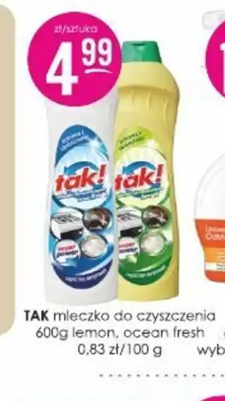 Jaśmin TAK! mleczko do czyszczenia oferta