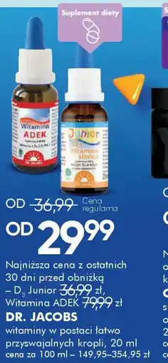 SuperPharm Dr. Jacobs witaminy w kroplach oferta