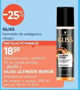 SuperPharm Gliss Ultimate Repair odżywka oferta