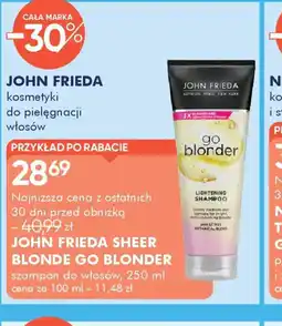 SuperPharm John Frieda Szampon Go Blonder oferta