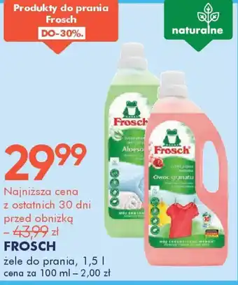 SuperPharm Frosch żele do prania oferta