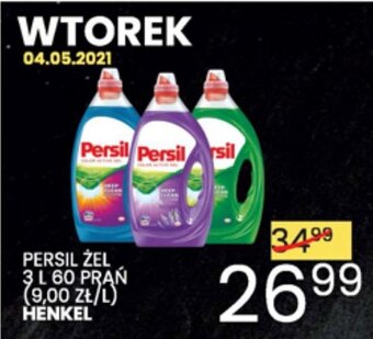 Wafelek Persil Żel do prania 3l oferta