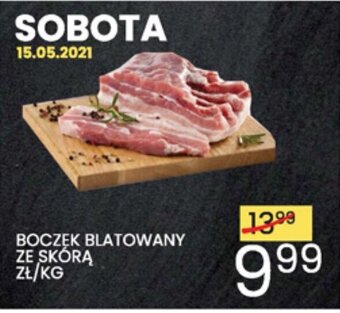 Wafelek Boczek blatowany ze skórą 1kg oferta