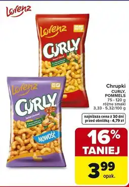 Carrefour Chrupki CURY, POMMELS 75-120 g różne smaki oferta