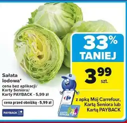 Carrefour Sałata lodowa oferta