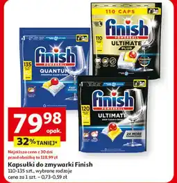 Auchan Kapsułki do zmywarki Finish (110-135 szt., wybrane rodzaje) oferta