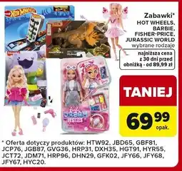 Carrefour Zabawki HOT WHEELS, BARBIE, FISHER-PRICE, JURASSIC WORLD oferta