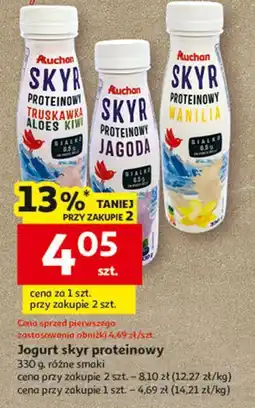 Auchan Jogurt skyr proteinowy Auchan (różne smaki) oferta
