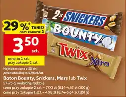 Auchan Baton Bounty, Snickers, Mars lub Twix oferta