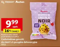 Auchan Czekoladowe groszki do ciast lub posypka dekoracyjna Auchan oferta