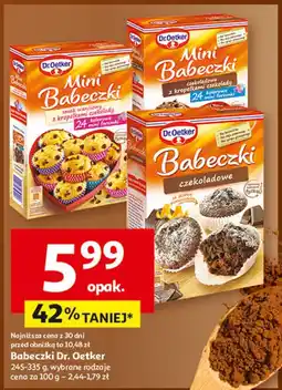 Auchan Babeczki Dr. Oetker (różne rodzaje, 245-335 g) oferta