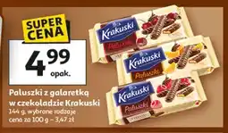 Auchan Paluszki z galaretką w czekoladzie Krakuski oferta