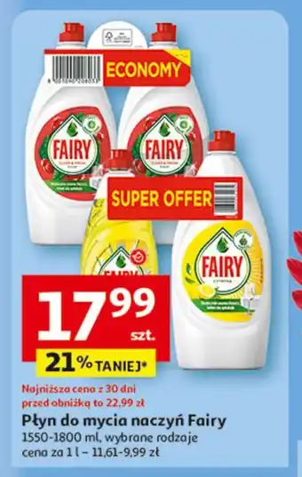 Auchan Płyn do mycia naczyń Fairy oferta