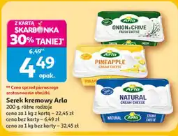 Auchan Serek kremowy Arla 200g, różne rodzaje oferta