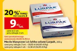 Auchan Masło klasyczne lub lekko solone Lurpak oferta
