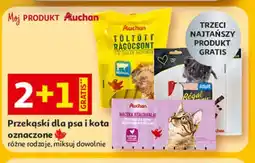 Auchan Przekąski dla psa i kota oznaczone Auchan oferta