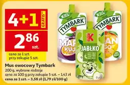 Auchan Mus owocowy Tymbark 200 g, różne rodzaje oferta
