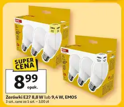 Auchan Żarówki E27 8,8 W lub 9,4 W, EMOS oferta