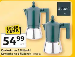 Auchan Kawiarka na 3 filiżanki / kawiarka na 6 filiżanek oferta