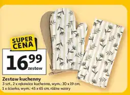 Auchan Zestaw kuchenny (3 szt., 2 x rękawica kuchenna + 1 x ścierka) oferta