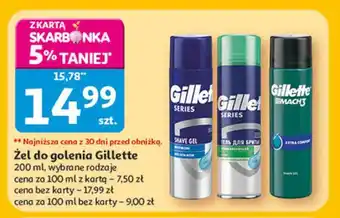 Auchan Żel do golenia Gillette oferta