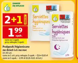 Auchan Podpaski higieniczne na dzień lub na noc oferta
