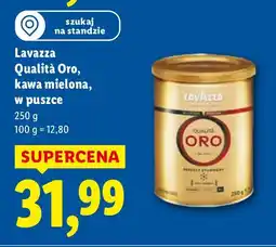 Lidl Kawa Qualità Oro mielona w puszce oferta