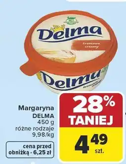 Carrefour Margaryna 400 g, różne rodzaje oferta