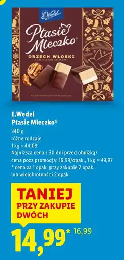 Lidl Czekolada Ptasie Mleczko oferta