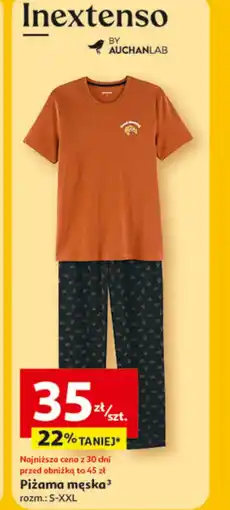Auchan Piżama męska Inextenso oferta