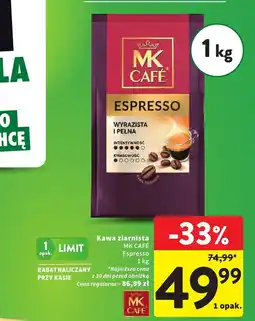 Intermarche Kawa ziarnista MK CAFE Espresso oferta