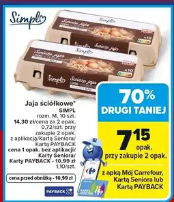 Carrefour Market Jaja ściółkowe SIMPL oferta