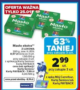 Carrefour Market Masło ekstra z Łukowa oferta